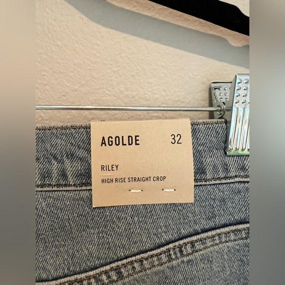 AGOLDE RILEY HIGH RISE STRAIGHT CROP JEANS size 32 NWT - Picture 5 of 7